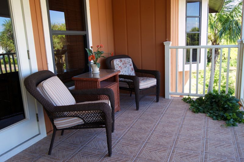 Porch Tile Installation detail